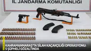 Kahramanmaraş'ta silah kaçakçılığı operasyonu: 5 şüpheli gözaltında