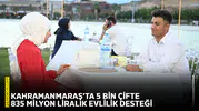 Kahramanmaraş'ta 5 bin çifte 835 milyon liralık evlilik desteği