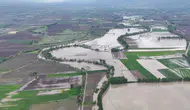Sağanak nedeniyle ekili alanlar sular altında kaldı