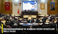Kahramanmaraş’ta kurban kesim ücretleri belli oldu