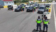 Otoyol jandarması yol güvenliği için bayram tatilinde de görev başında