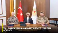 Vali Ünlüer, Kahramanmaraş’ın asayiş verilerini açıkladı