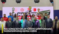 Mas Güreşi Büyükler Türkiye Şampiyonasına Kahramanmaraş damga vurdu