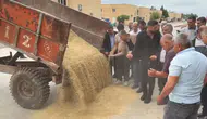 Mardin'de sezonun ilk arpa hasadı yapıldı