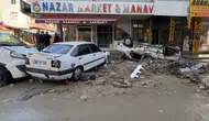 Havza ilçesinde selin ardından temizlik çalışmaları devam ediyor