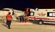 Trafik kazası geçiren Türk vatandaşı ambulans uçakla yurda getirildi