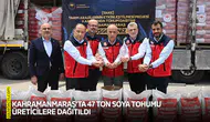 Kahramanmaraş’ta 47 ton soya tohumu üreticilere dağıtıldı