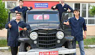 Hurdaya ayrılan klasik kamyonete öğrenci dokunuşu