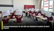 Kahramanmaraş'ta 266 bin 242 öğrenci karne sevinci yaşadı