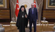 Cumhurbaşkanı Erdoğan, Fener Rum Patriği Bartholomeos'u kabul etti