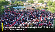 Kahramanmaraş'ta vatandaşlar milliler için tek yürek oldular