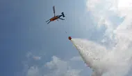Helikopter destekli orman yangını tatbikatı gerçeğini aratmadı
