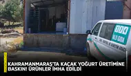Kahramanmaraş’ta kaçak yoğurt üretimine baskın! Ürünler imha edildi