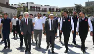 Vali Ünlüer ve Başkan Görgel, restorasyonu süren alanları inceledi