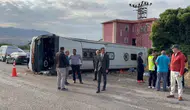 Kırıkkale'de yolcu otobüsü devrildi! 41 kişi yaralandı