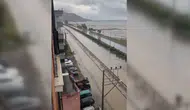 Sağanak yağış nedeniyle köy yolları ulaşıma kapandı