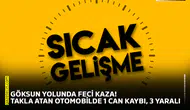 Göksun yolunda feci kaza! Takla atan otomobilde 1 can kaybı, 3 yaralı