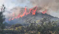Kaş’ta makilik alanda yangın! Ekipler alevlere müdahale ediyor