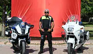 25 yıllık tecrübeli trafik polisi, yeni motosikletine kavuştu!