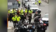 Polise bıçakla saldıran şüpheli, vurularak etkisiz hale getirildi
