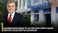 Kahramanmaraş’ta 47 milyon lirayı aşan destek ailelere ulaştırıldı