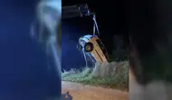 Sulama kanalına devrilen otomobildeki 2 kişi hayatını kaybetti