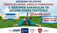 Türk güreşinin nabzı bu yıl da Onikişubat imzasıyla Kertmen’de atacak