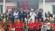 Depremde hasar gören cami hayırsever desteğiyle yeniden ibadete açıldı