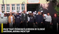 Muş'taki öğrencilerden 81 ildeki akranlarına mektup