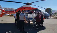 Ambulans helikopter 3,5 aylık bebek için havalandı
