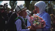 Cumhurbaşkanı Erdoğan ve eşi Emine Erdoğan'dan Kırgızistan programı paylaşımı