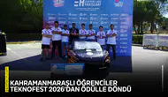 Kahramanmaraşlı öğrenciler TEKNOFEST 2026’dan ödülle döndü