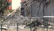 İş yeri inşaatında çökme!