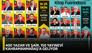 400 yazar ve şair, 150 yayınevi Kahramanmaraş’a geliyor