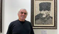 Antalya Kültür Yolu Festivali'nde 'mikro' doğal çakıl taşlarından yapılan eserler sergilendi