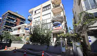 Çatlak nedeniyle tahliye edilen apartman inceleniyor