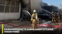 Kahramanmaraş’ta sanayi sitesinde yangın paniği