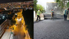 Kahramanmaraş’ta 23 farklı noktada eş zamanlı asfalt mesaisi