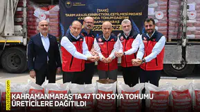 Kahramanmaraş’ta 47 ton soya tohumu üreticilere dağıtıldı
