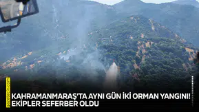 Kahramanmaraş’ta aynı gün iki orman yangını! Ekipler seferber oldu