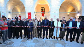 Deprem sonrası restore edilen caminin açılışını Bakan Ersoy, yaptı