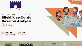 Kahramanmaraş’ta kız çocuklarına özel boyama etkinliği