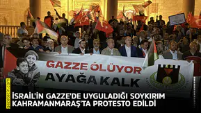 Gazze'de uygulanan soykırım Kahramanmaraş'ta protesto edildi