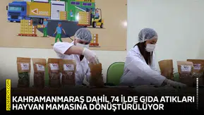 Kahramanmaraş dahil 74 ilde gıda atıkları hayvan mamasına dönüştürülüyor