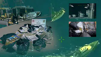 Ayvalık açıklarındaki operasyonda 158 kilogram uyuşturucu ele geçirildi