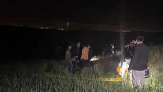 Tarlada boğazından kesik ceset bulundu
