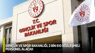 Gençlik ve Spor Bakanlığı, 2 bin 610 sözleşmeli personel alacak