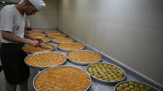 Baklavacılarda Kurban Bayramı öncesinde tatlı telaşı başladı