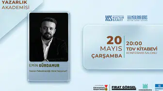Yazar Emin Gürdamur, yazının psikodinamiğini anlatacak