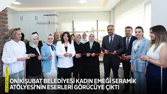 Onikişubat Belediyesi Kadın Emeği Seramik Atölyesi’nin eserleri görücüye çıktı